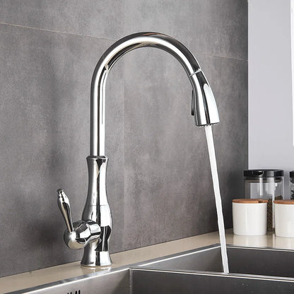 Luxury Brushed Gold Kitchen Faucet