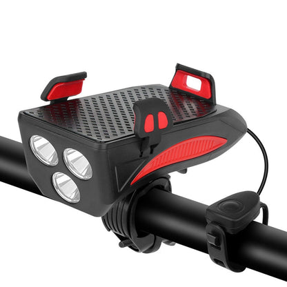 Bright LED Bike Light with USB Charger and Phone Mount