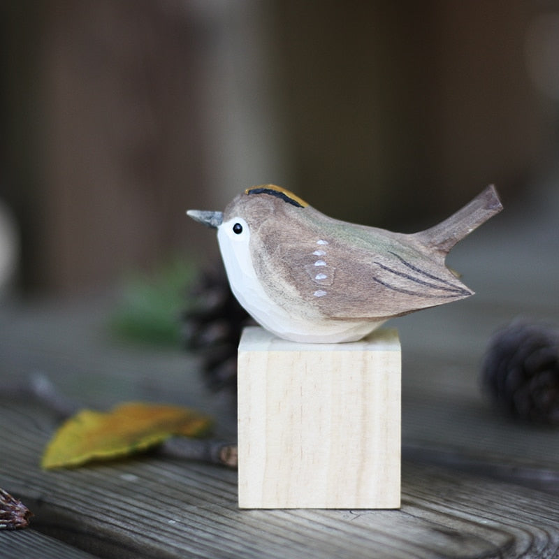 Beautiful Handcrafted Wooden Bird Decor