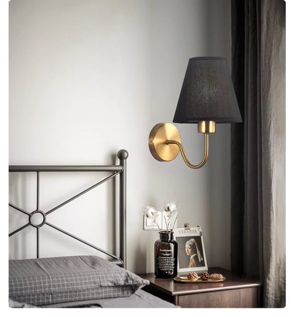 Vintage Fabric Table Lamp in US Style