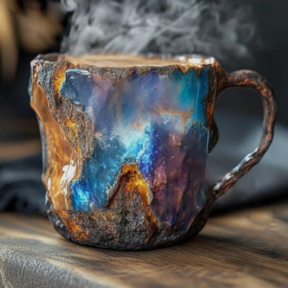 Artisan Ceramic Coffee Mug - Thermal Insulated, Microwave Safe
