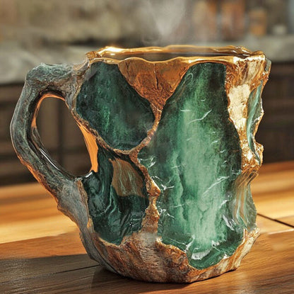 Artisan Ceramic Coffee Mug - Thermal Insulated, Microwave Safe