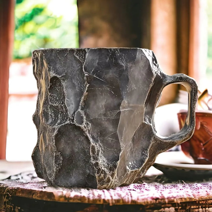 Artisan Ceramic Coffee Mug - Thermal Insulated, Microwave Safe
