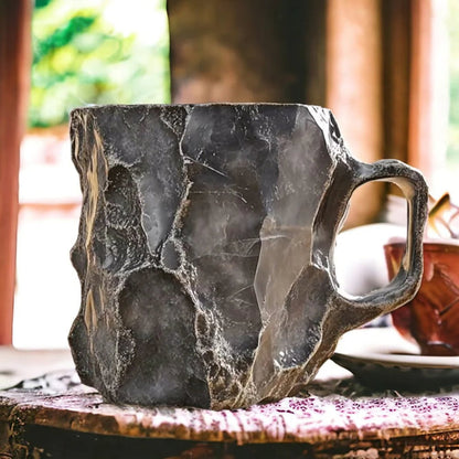 Artisan Ceramic Coffee Mug - Thermal Insulated, Microwave Safe