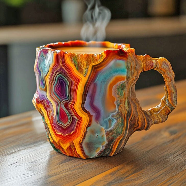 Artisan Ceramic Coffee Mug - Thermal Insulated, Microwave Safe