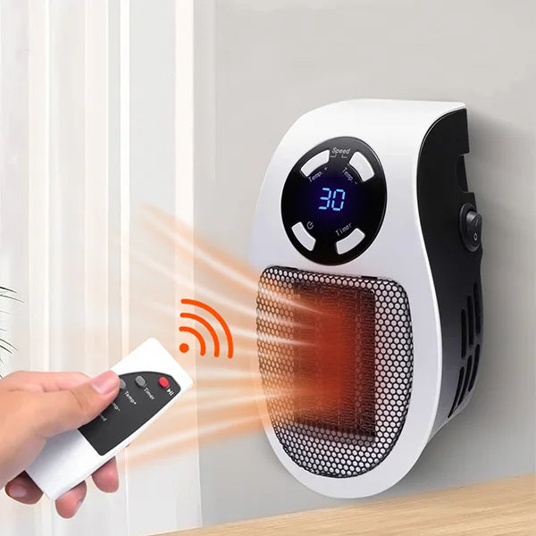 Portable Mini Electric Heater with Remote Control - Glamry