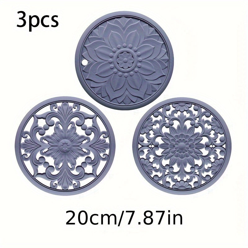 Heatproof Silicone Table Mat Set for Pots and Dishes