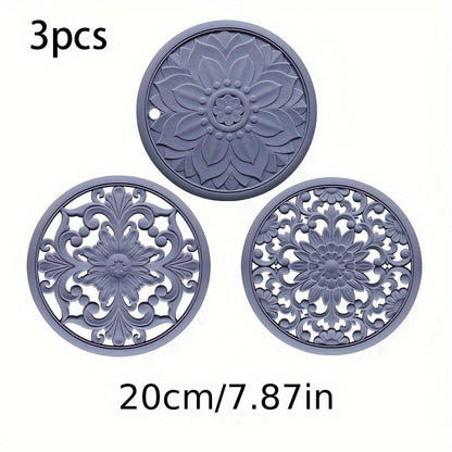 Heatproof Silicone Table Mat Set for Pots and Dishes