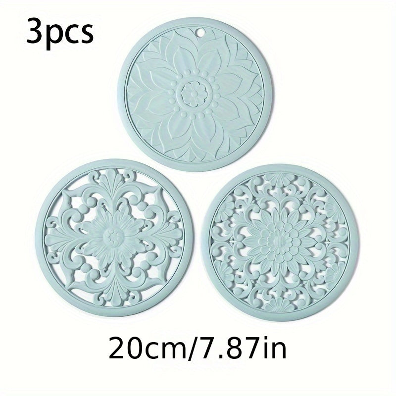 Heatproof Silicone Table Mat Set for Pots and Dishes