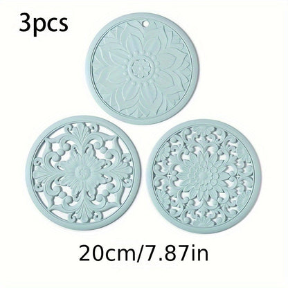Heatproof Silicone Table Mat Set for Pots and Dishes