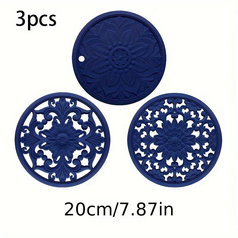 Heatproof Silicone Table Mat Set for Pots and Dishes