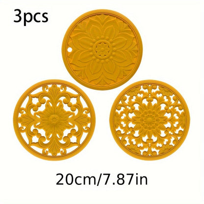 Heatproof Silicone Table Mat Set for Pots and Dishes