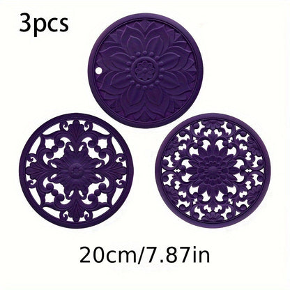 Heatproof Silicone Table Mat Set for Pots and Dishes
