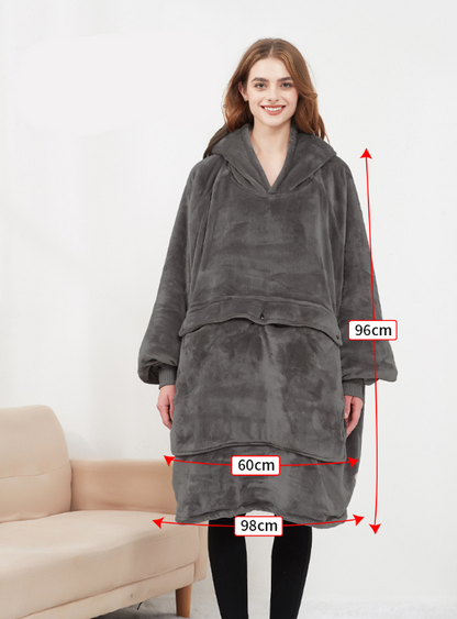 Soft Heated Hooded Blanket for Ultimate Cozy Warmth