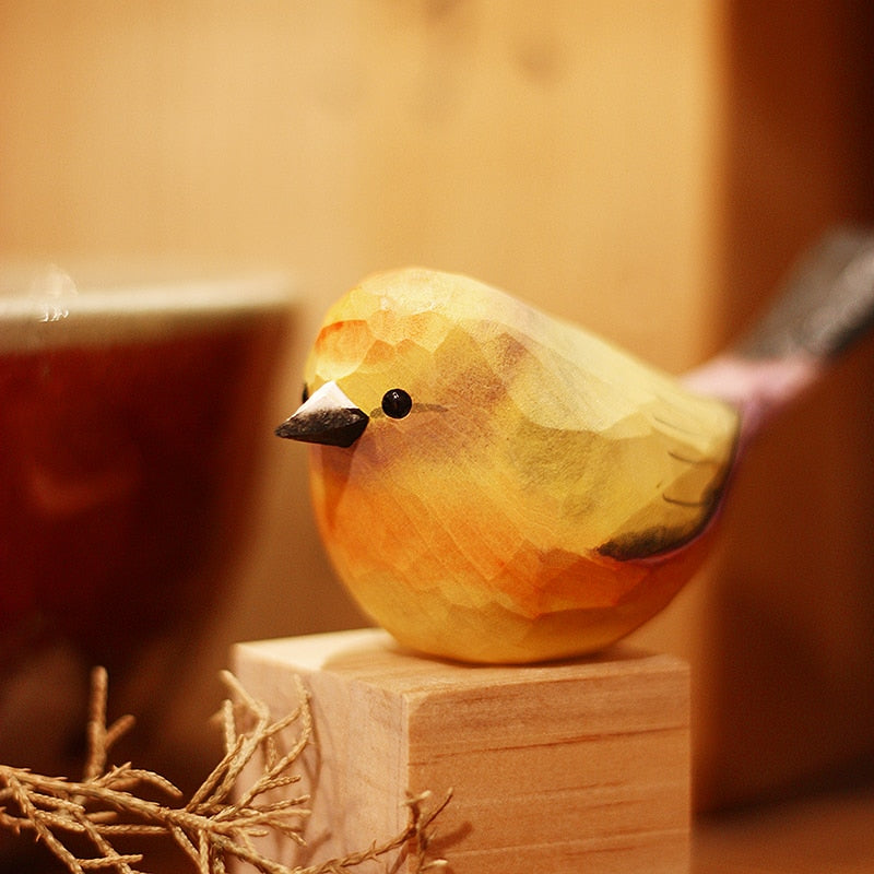 Beautiful Handcrafted Wooden Bird Decor