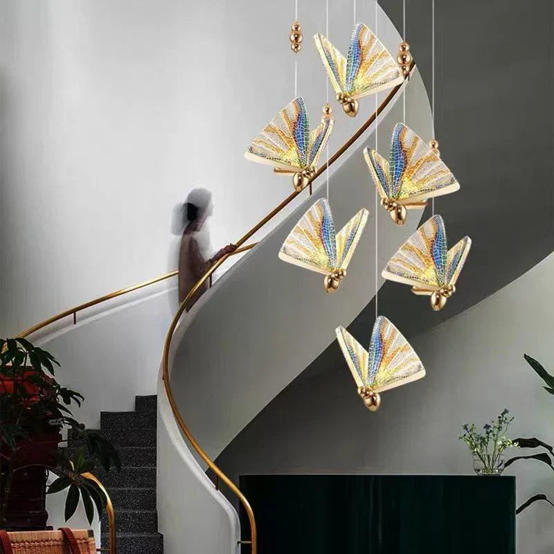 Colorful Butterfly Pendant Lamp
