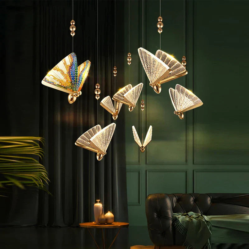Beautiful Wing Shaped Hanging Lamp