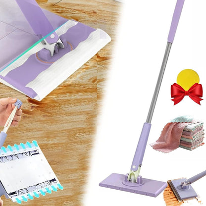 Eco Friendly Mop with 360 Spin Head and Washable Pads - Glamry