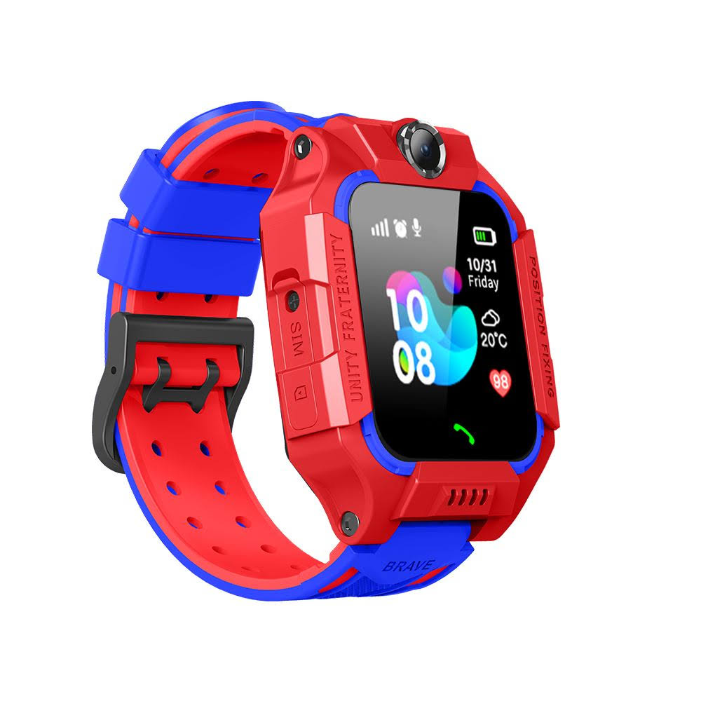 Fun GPS Kids Watch with Camera - Waterproof Red Smartwatch - Glamry