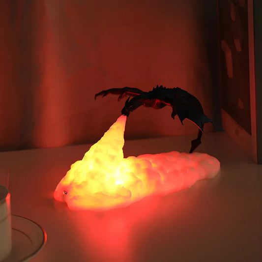 Colorful LED Dragon Table Lamp Decor - Glamry