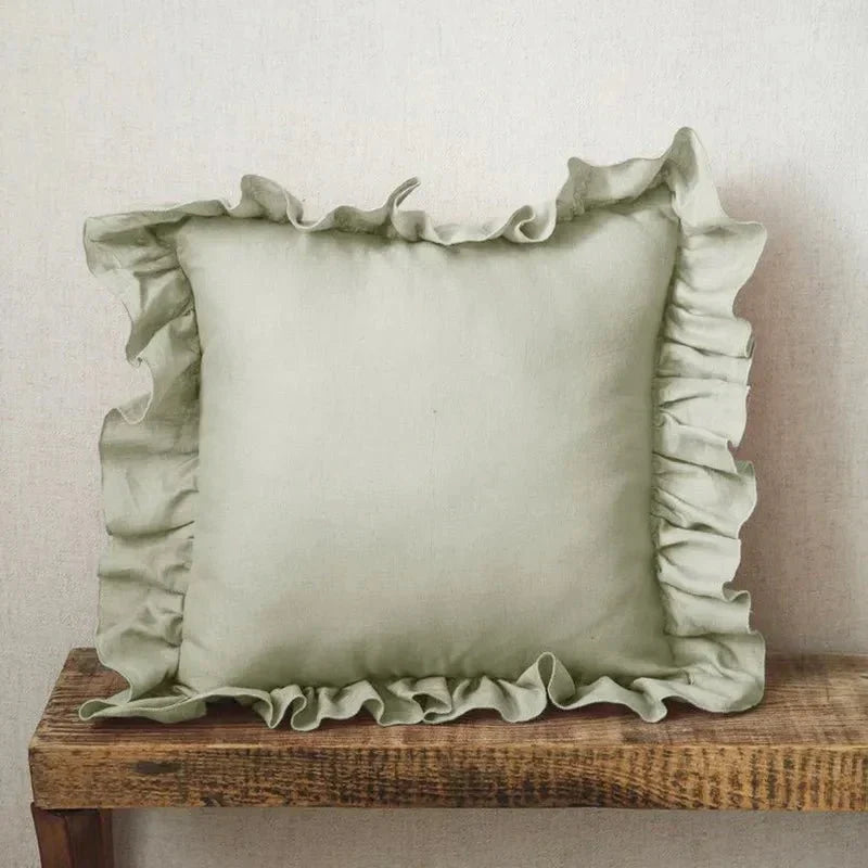Luxurious Ruffled Throw Pillow Cover - Glamry