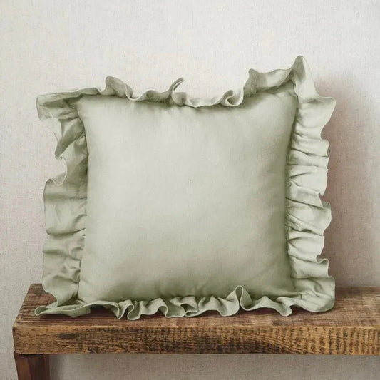 Luxurious Ruffled Throw Pillow Cover - Glamry