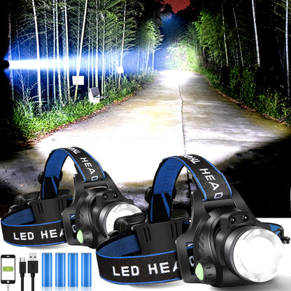 Bright Waterproof LED Headlight for Hiking
