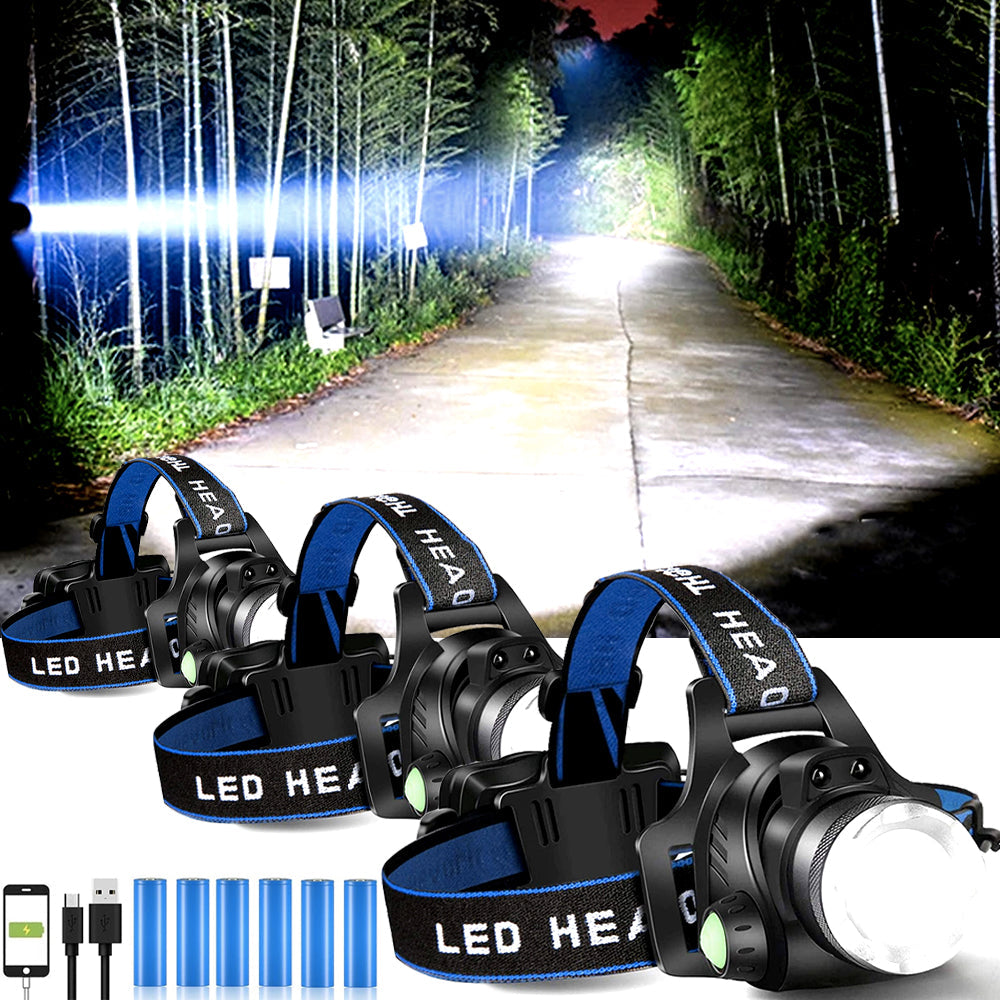 Bright Waterproof LED Headlight for Hiking