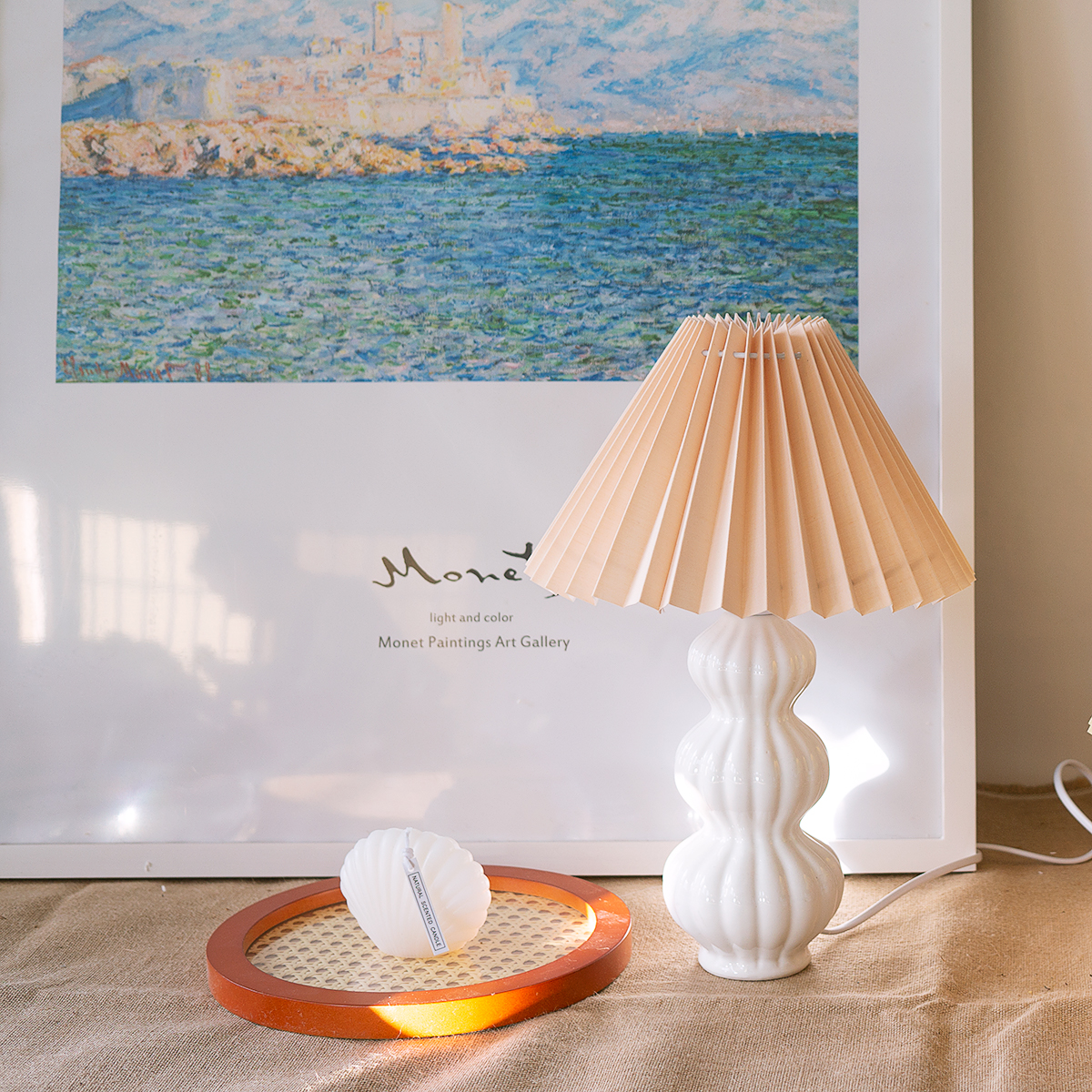 Soft Shade Table Lamp with Warm Ambient Light