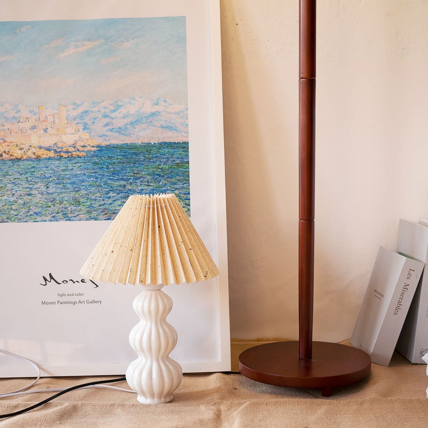 Soft Shade Table Lamp with Warm Ambient Light