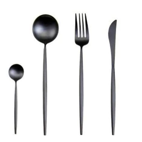 Premium Gold Plated 24pc Stainless Steel Cutlery Set - Glamry