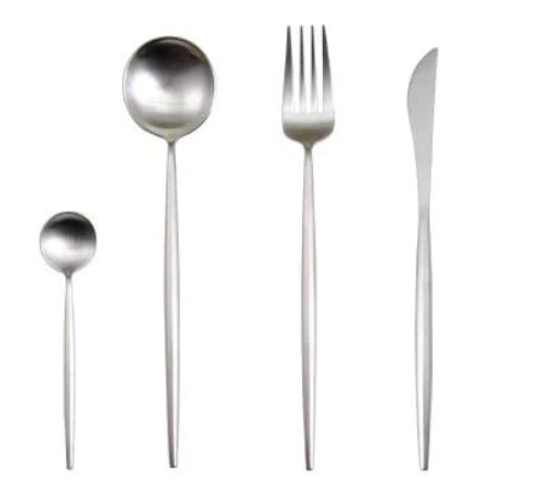 Premium Gold Plated 24pc Stainless Steel Cutlery Set