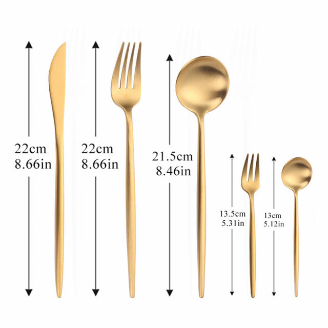 Premium Stainless Steel Classic Cutlery Set - Glamry