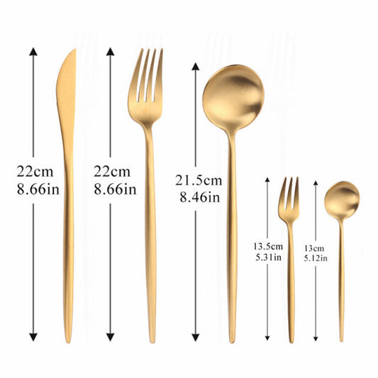 Premium Stainless Steel Classic Cutlery Set - Glamry