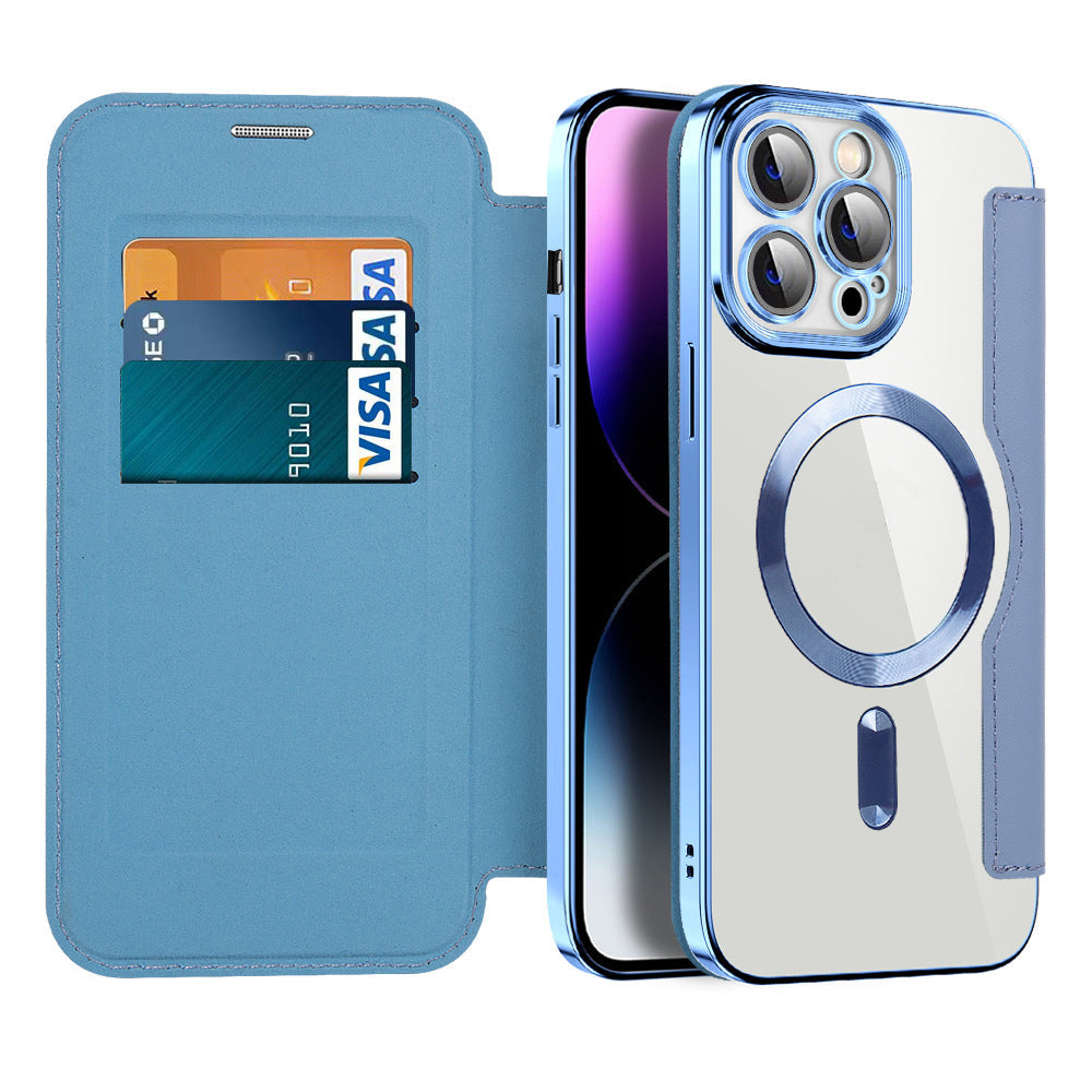 Premium Leather Flip Phone Case for iPhone 11-14