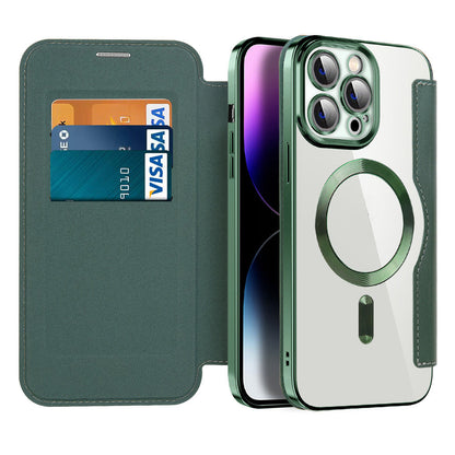Premium Leather Flip Phone Case for iPhone 11-14