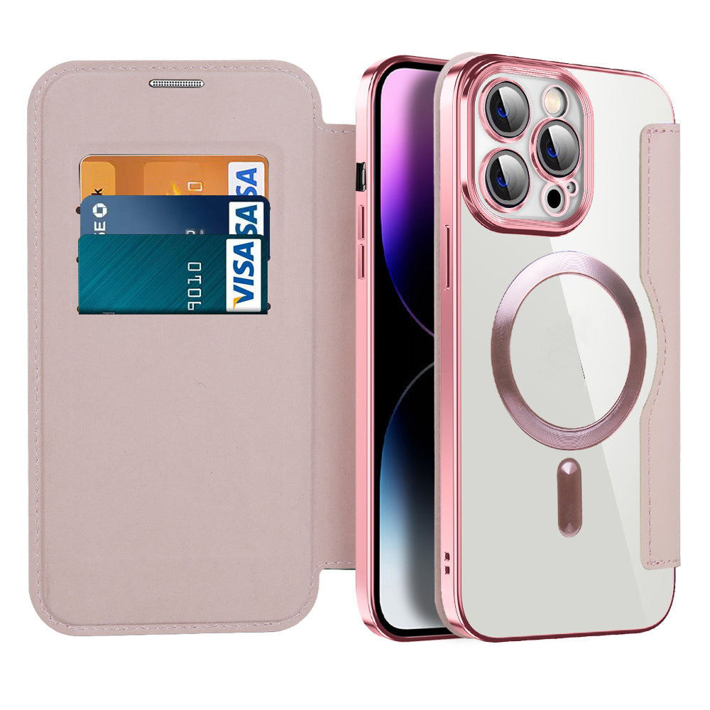 Premium Leather Flip Phone Case for iPhone 11-14