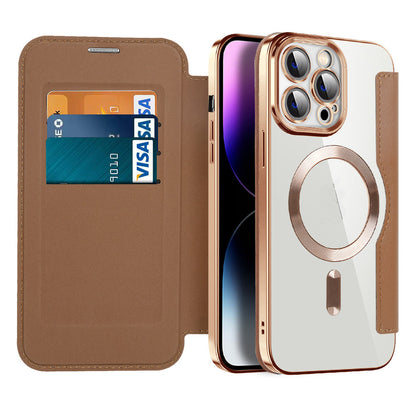 Premium Leather Flip Phone Case for iPhone 11-14