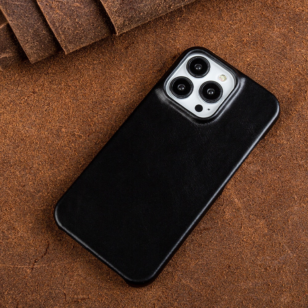 Premium Leather iPhone Case with Soft Touch Protection
