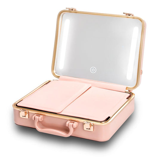 Makeup Organiser with LED Mirror - Cosmetic Bag