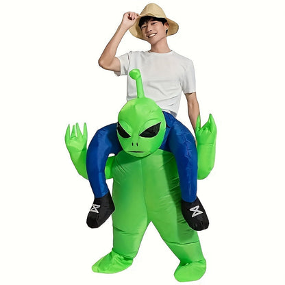 Inflatable Alien Costume for Men - Humorous Halloween Suit - Glamry