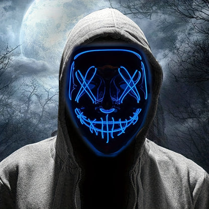 Spooky Glow Halloween Mask for Men