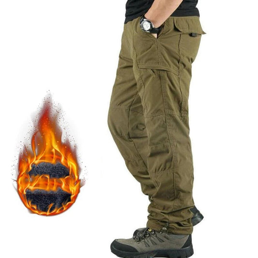 Warm Insulated Men's Cargo Pants for Winter - Glamry