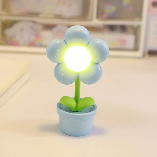 Small Floral Desk Lamp