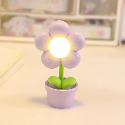 Small Floral Desk Lamp