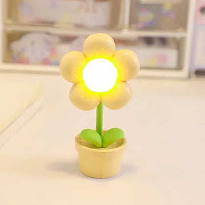 Small Floral Desk Lamp