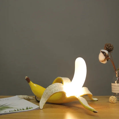Bright Yellow Banana Table Lamp