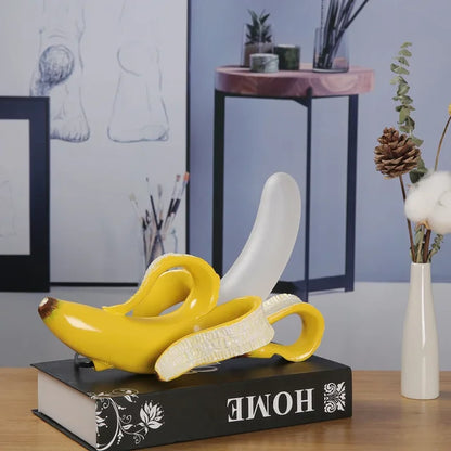 Bright Yellow Banana Table Lamp