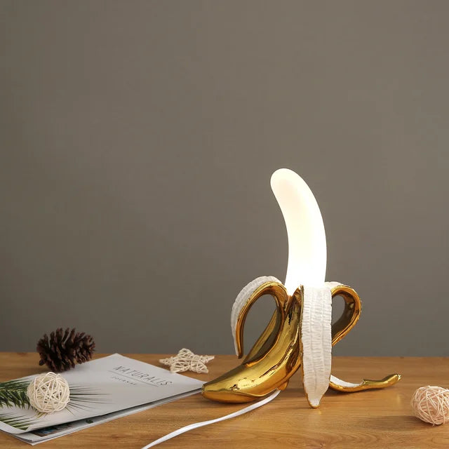 Bright Yellow Banana Table Lamp - Glamry