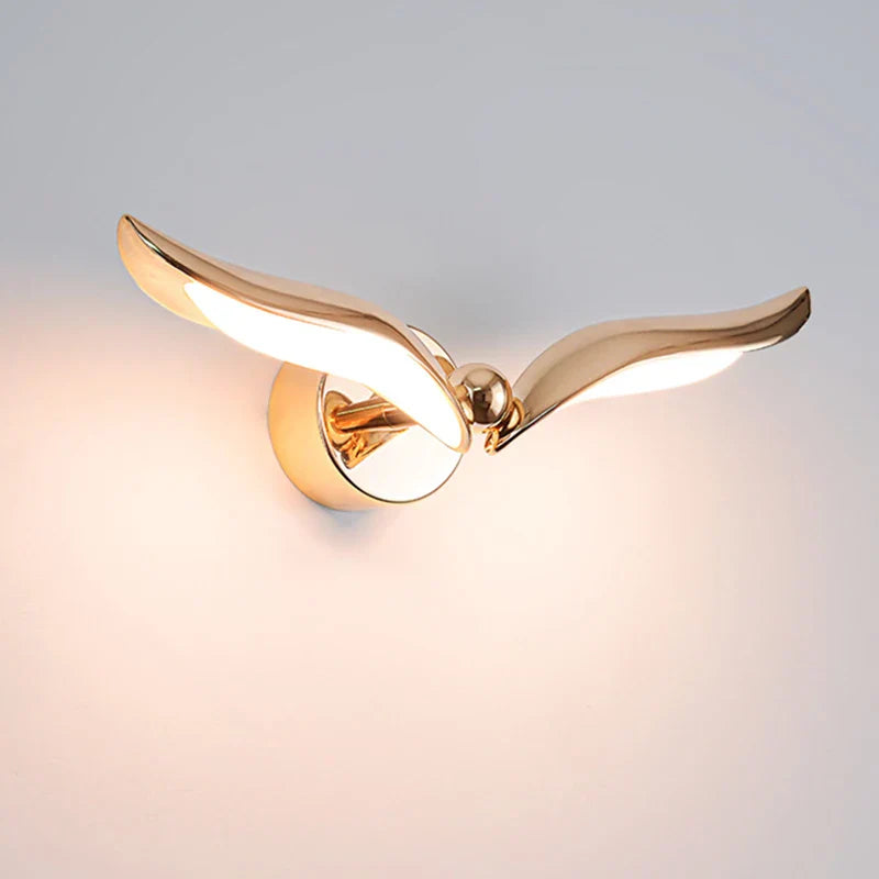 Coastal White Bird Wall Lamp